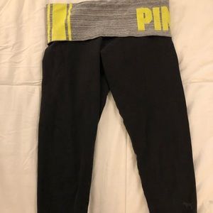 PINK Victoria’s Secret fold over Capri leggings